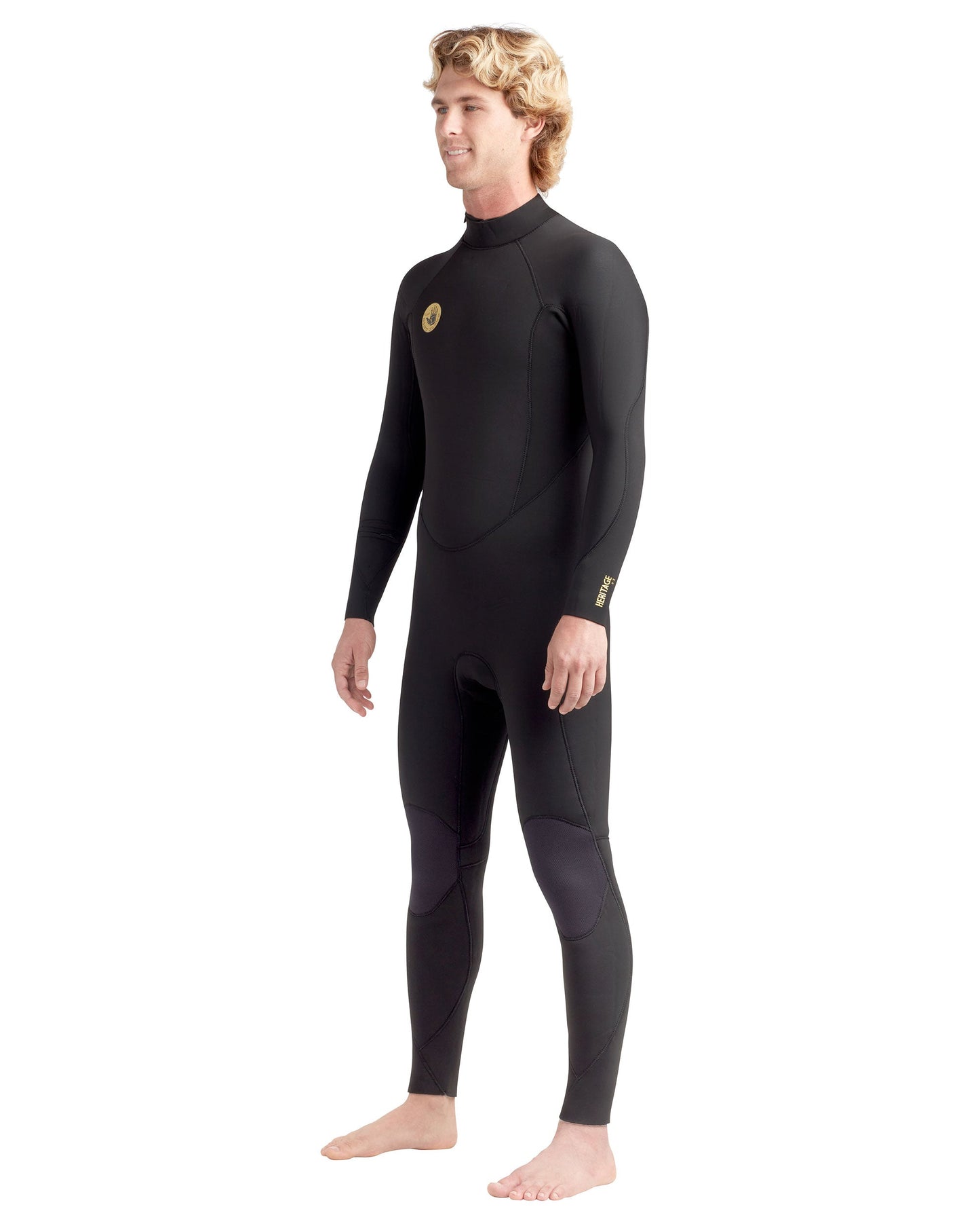Heritage 3/2mm Back-Zip Men's Fullsuit - Black