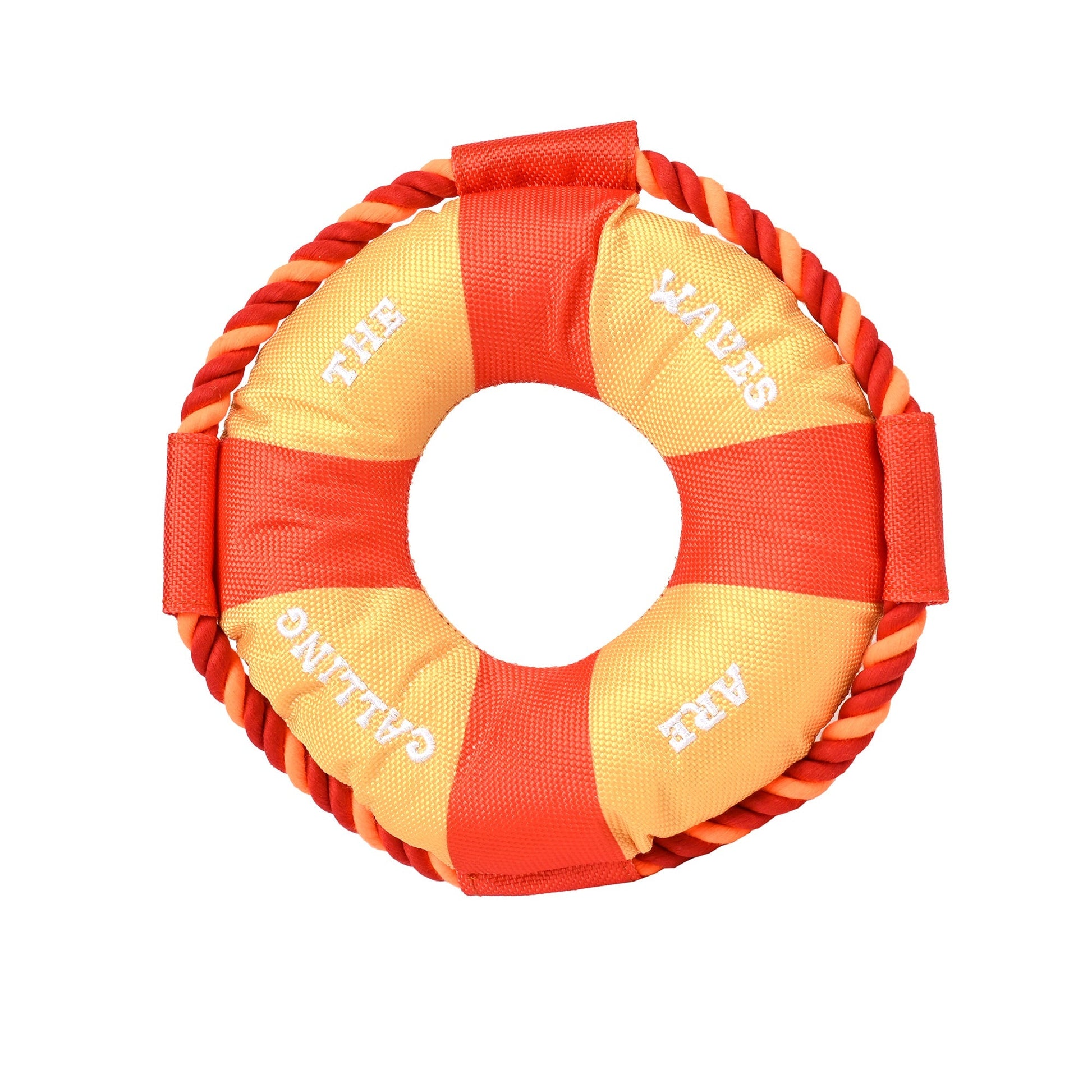 Life Ring Dog Toy - Orange