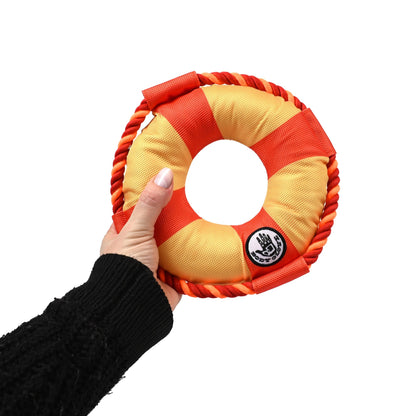 Life Ring Dog Toy - Orange