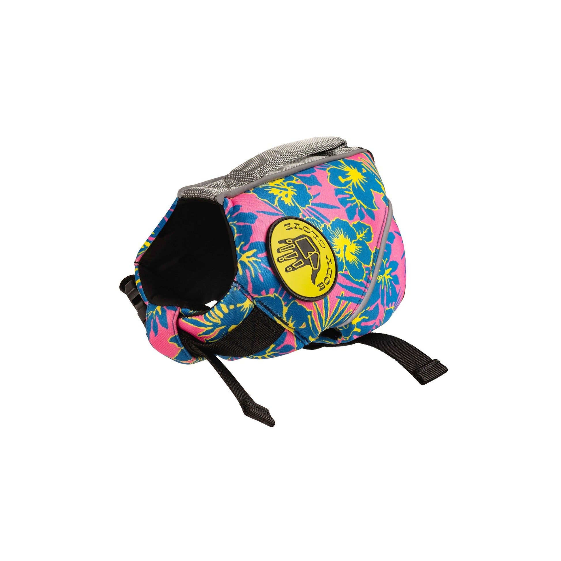 Floral Neoprene Pet Life Jacket - Floral Pink