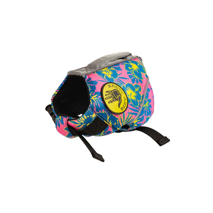 Floral Neoprene Pet Life Jacket - Floral Pink