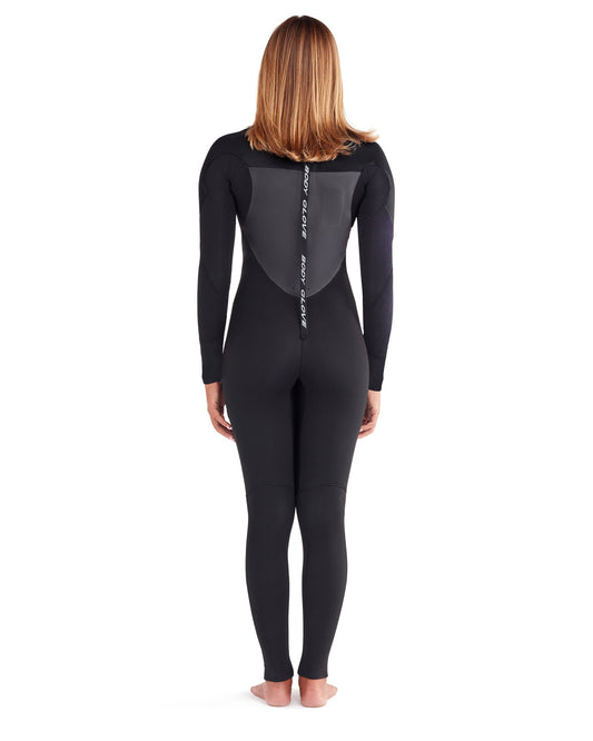 EOS 4/3mm Back-Zip Women's Fullsuit - Black
