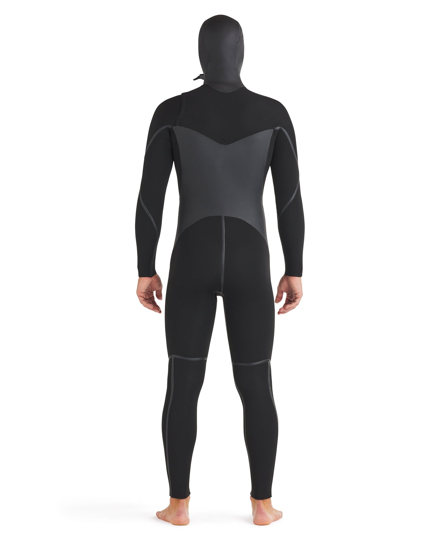 Phoenix 5.5/4.5mm Men's Chest-Zip Hooded Fullsuit - Black
