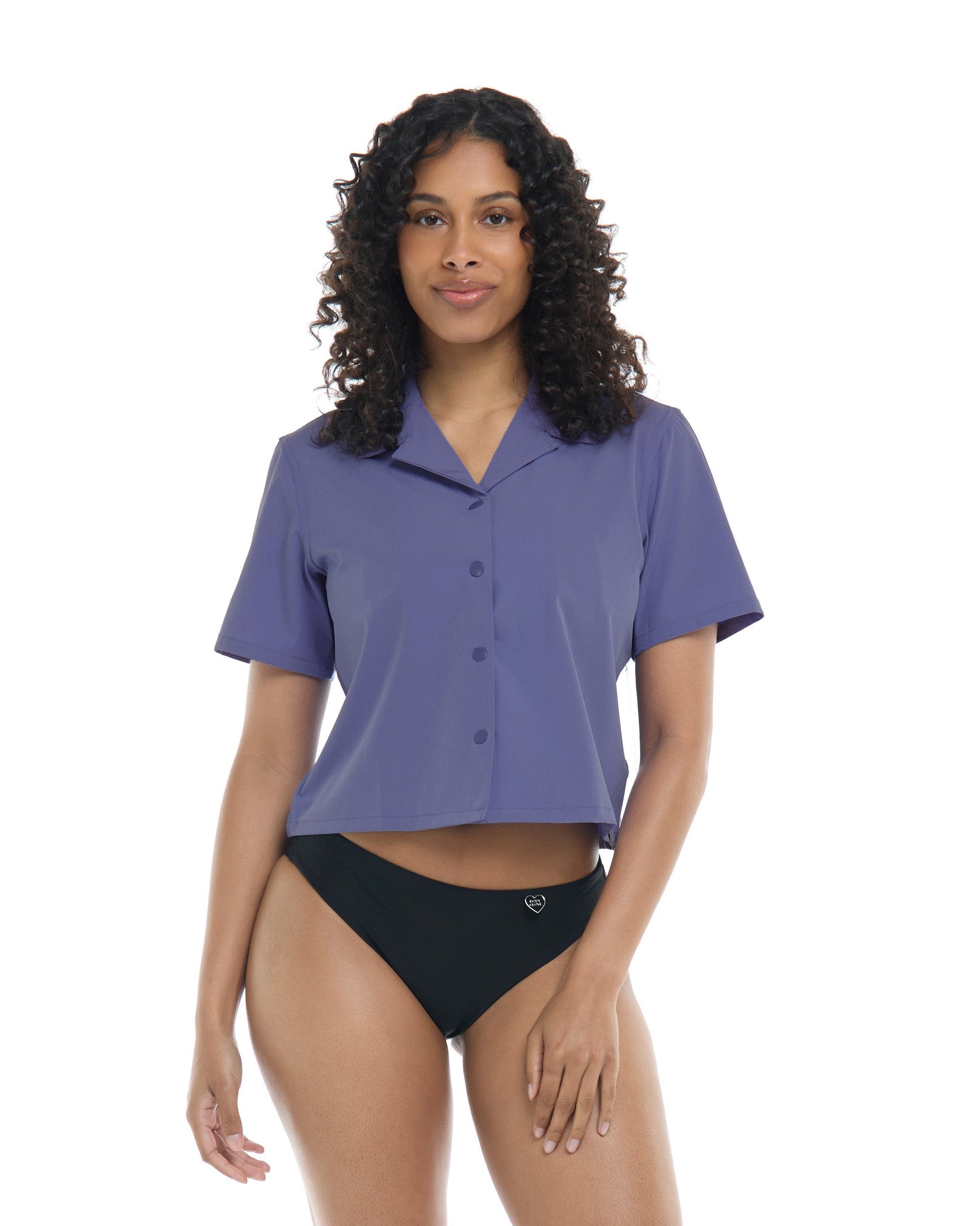 Lalancha Short Sleeve Surf Shirt - Iris