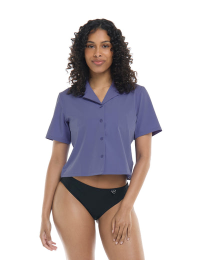 Lalancha Short Sleeve Surf Shirt - Iris