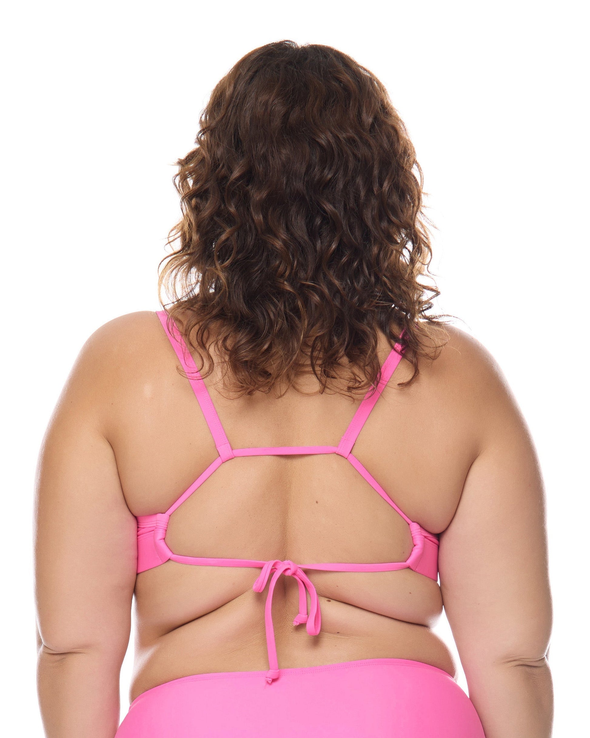 Smoothies Drew Plus Size Swim Top - Sugar Plum
