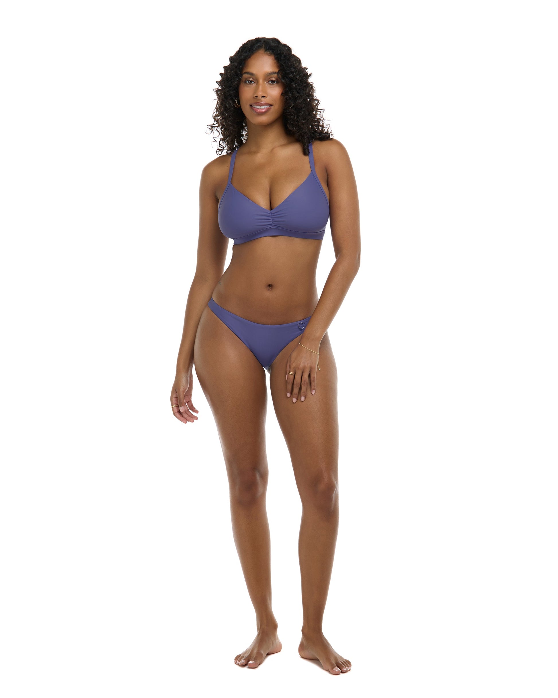 Smoothies Drew D-F Cup Swim Top - Iris