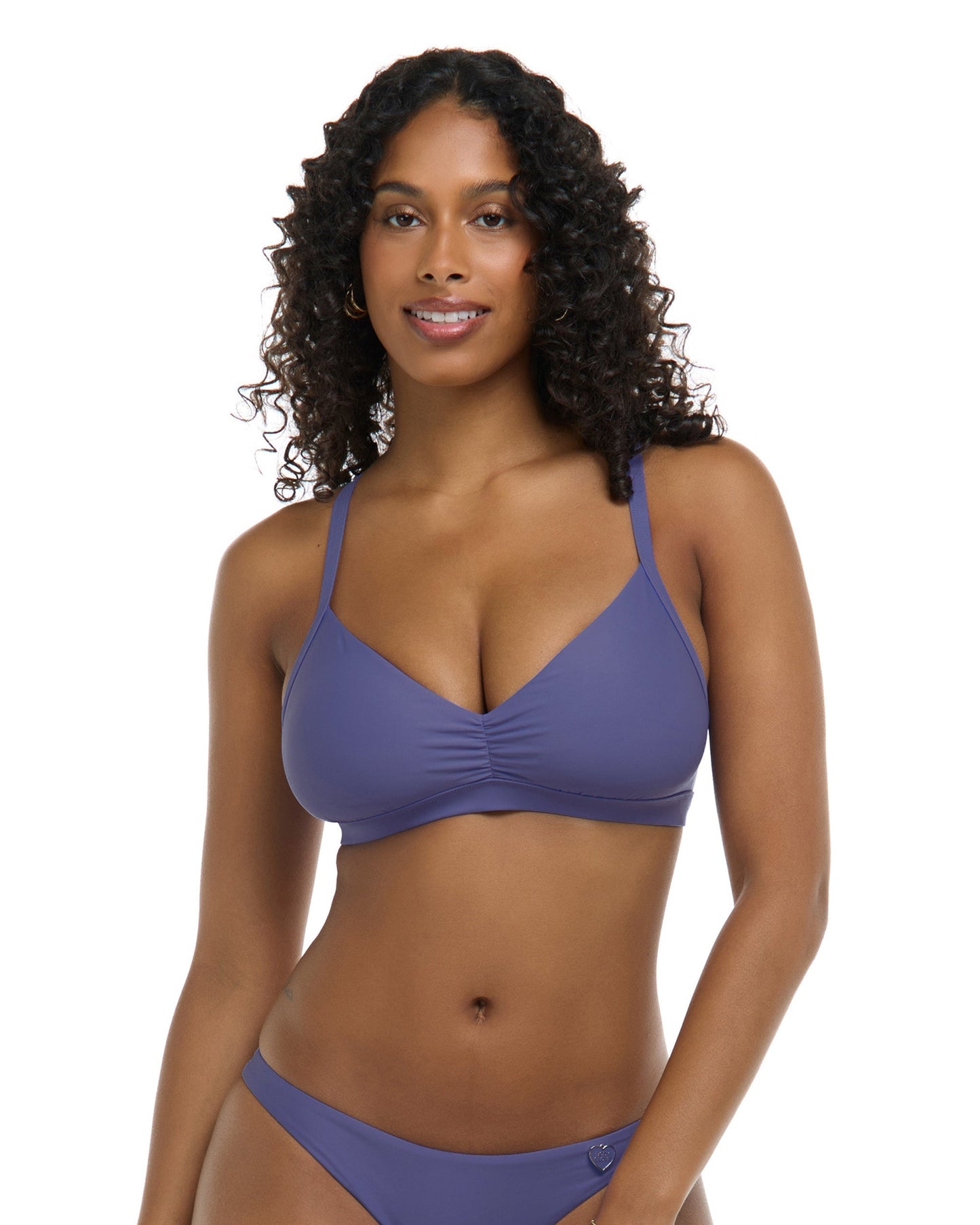 Smoothies Drew D-F Cup Swim Top - Iris