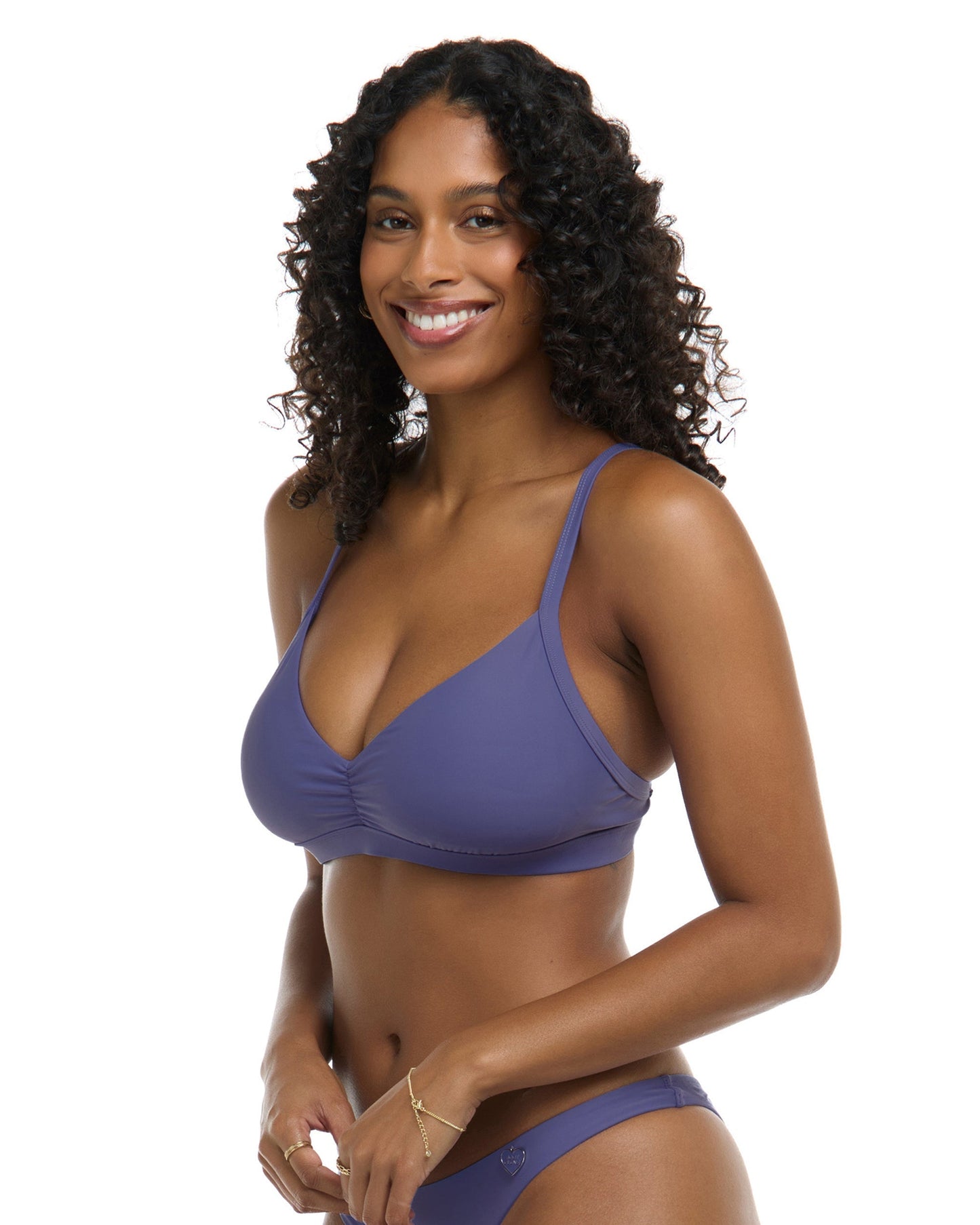 Smoothies Drew D-F Cup Swim Top - Iris
