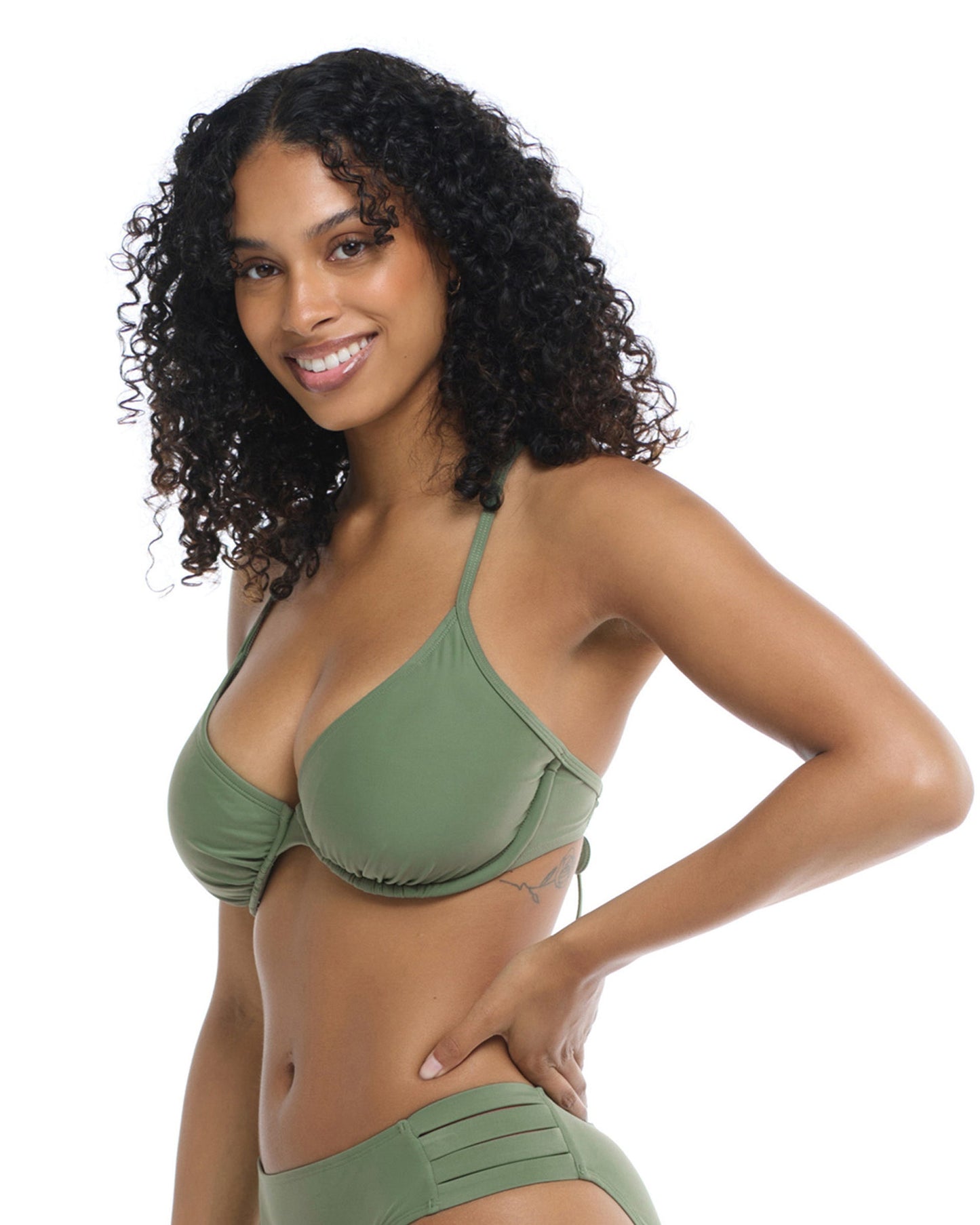 Smoothies Solo D-F Cup Bikini Top - Cactus