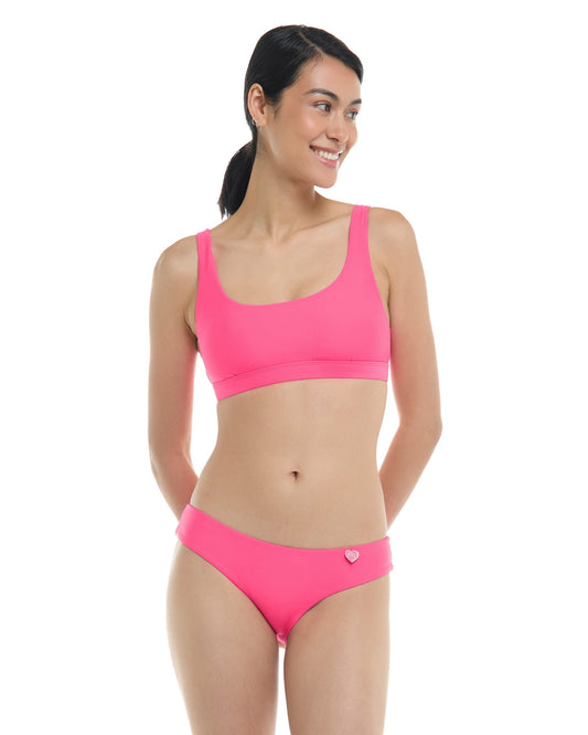 Smoothies Star Cross-Over Sports Bra - Bubble Gum