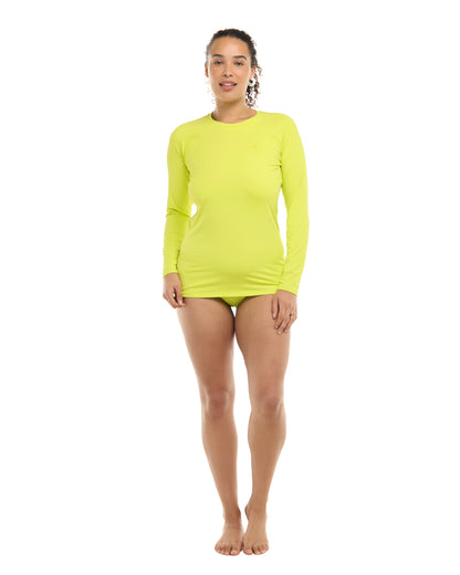 Smoothies Sleek Long Sleeve Rashguard - Key Lime