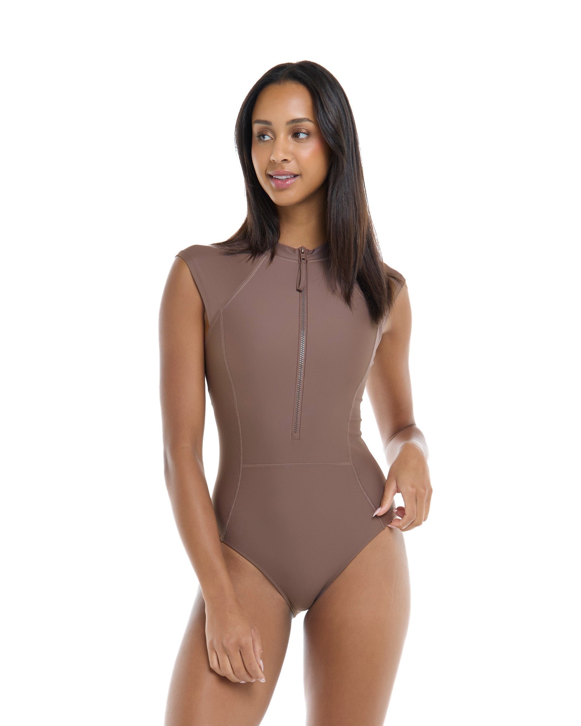 Smoothies Manny One-Piece Swimsuit - Latte