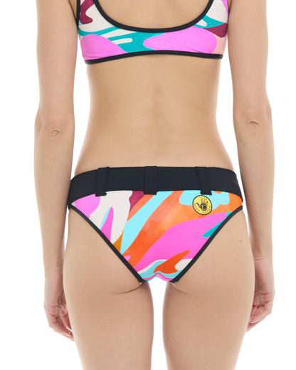 Groove Belted Surf Rider Swim Bottom - Multi / Groove
