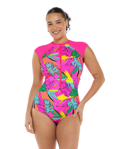 Tulum Stand Up One-Piece Swimsuit - Bubble Gum