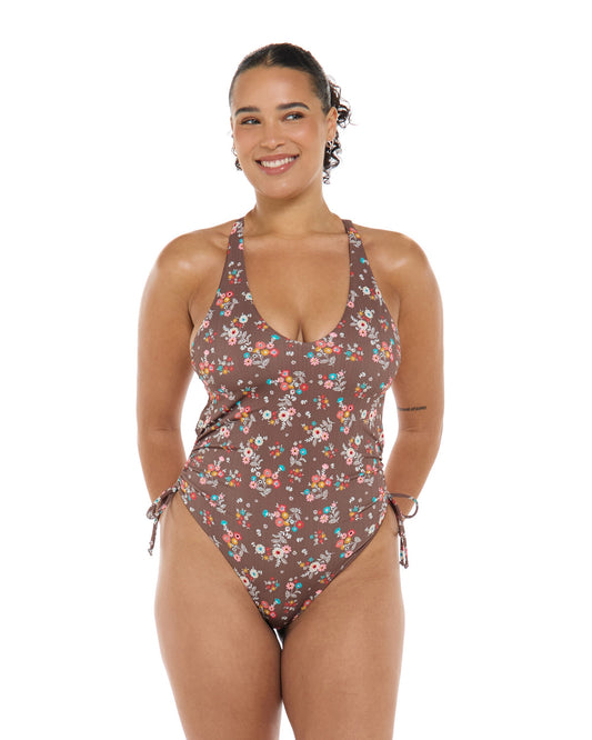 Belle Missy One-Piece Swimsuit - Latte
