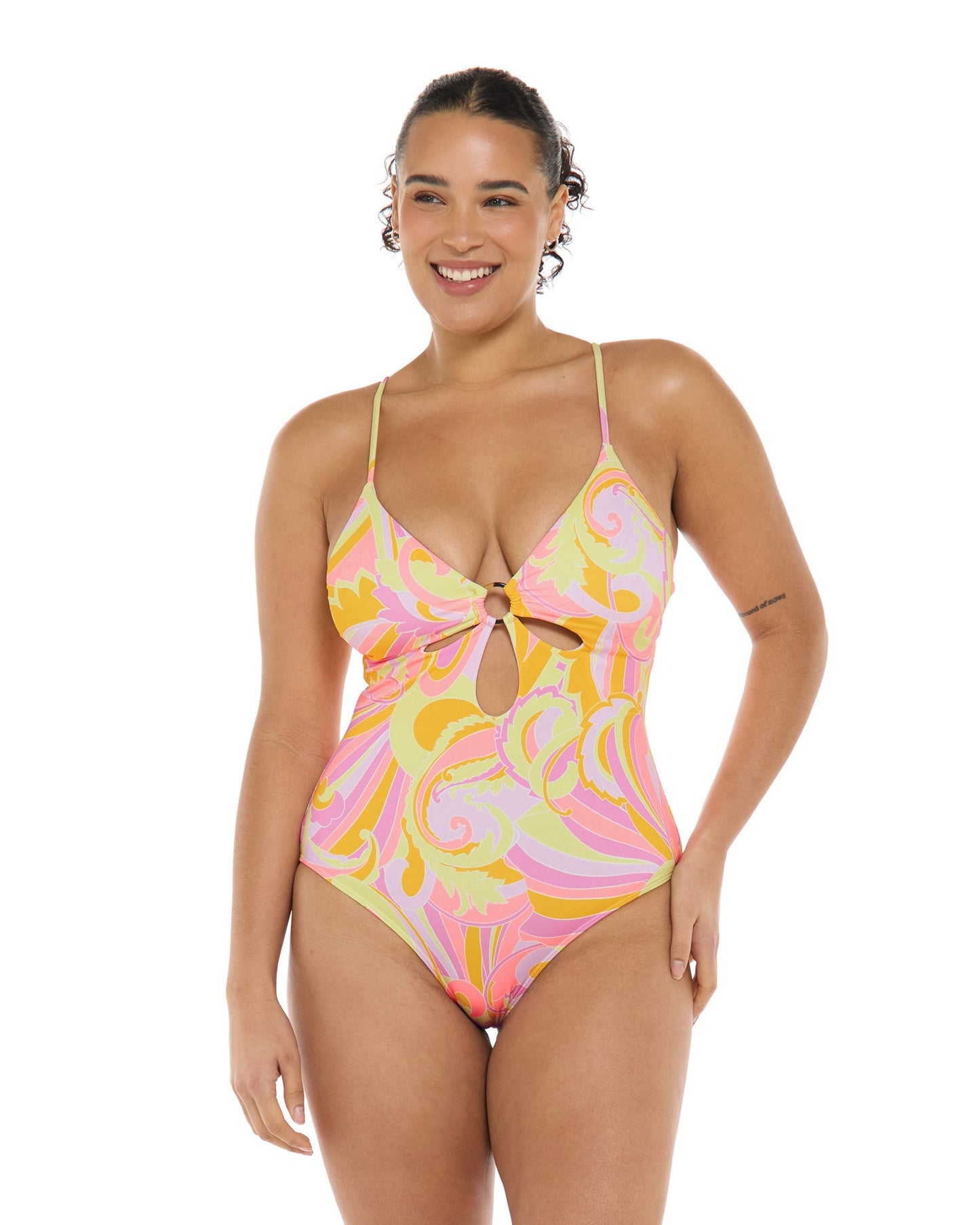 Sol Amarelo Maddie One-Piece Tank Swimsuit - Coral