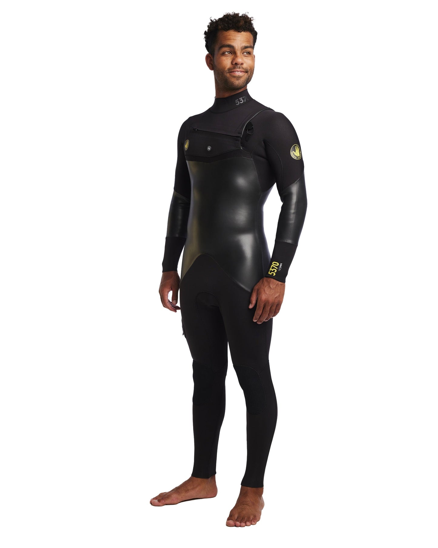 Men's 5370 4/3mm Chest Zip Fullsuit - Black