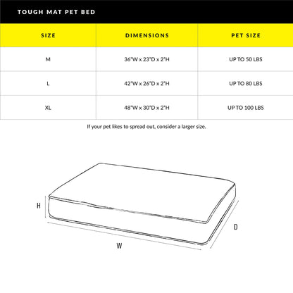 Sun & Sand Tough Mat - Tropical Black