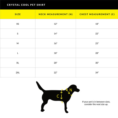 Crystal Cool Pet Cooling Shirt - Blue