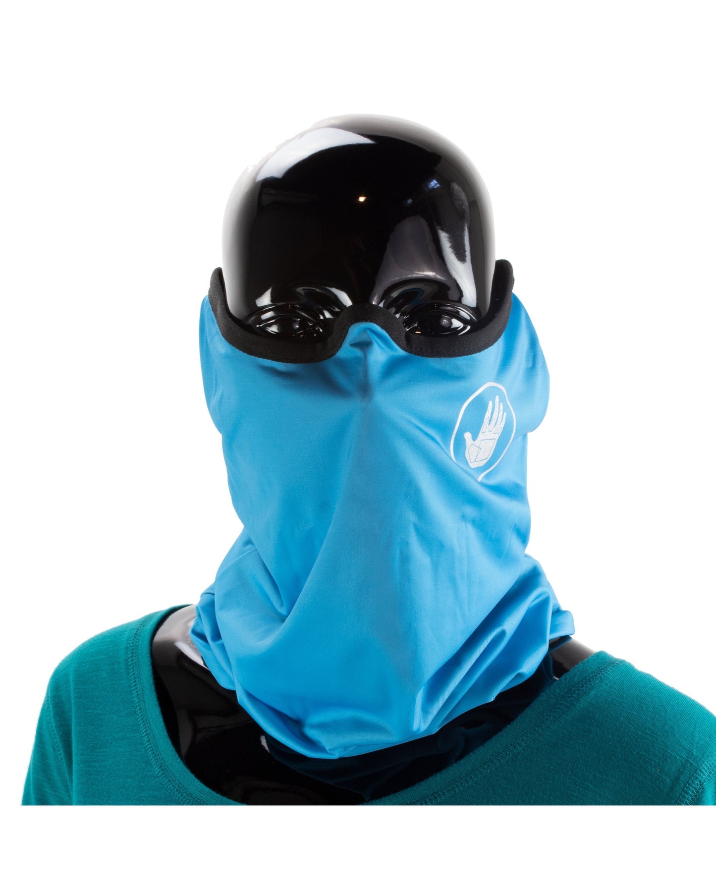 2-Pack Women's Cooling Gaiter Face Masks - LightBlue/Black